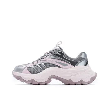 FILA SOFIA 4 Slip Resistant Low Top Casual Shoes Women's Gray Pink