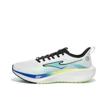 Erke Cushioning Anti Slip And Wear Resistant Low Top Long Distance Running Running Shoes Men's White Blue