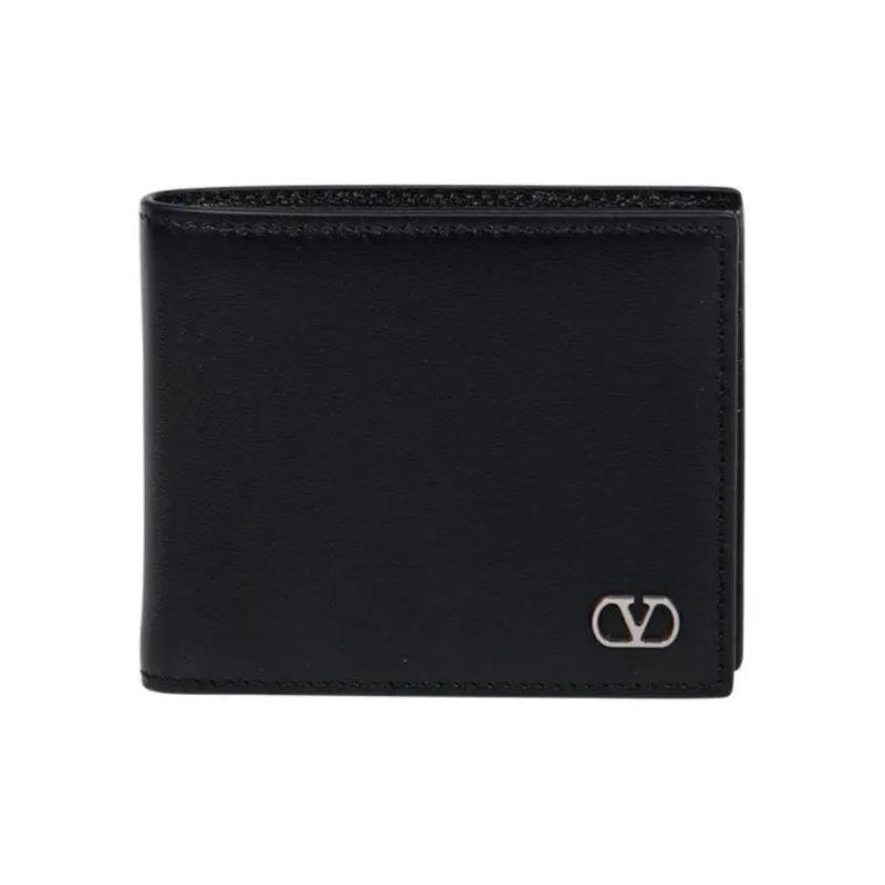 Valentino Logo Plaque Bi Fold Wallet-0