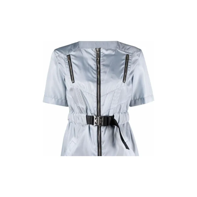 Givenchy Metallic Zip detail Short sleeved Dress-4