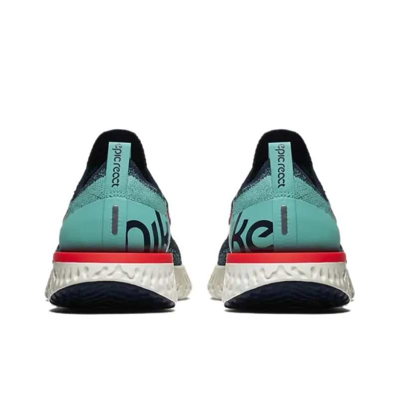 Nike Epic React Flyknit College Navy Hyper Jade-4