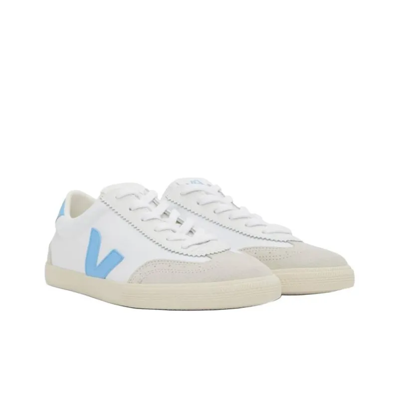VEJA Low Top Skateboard Shoes Men's White Blue-1