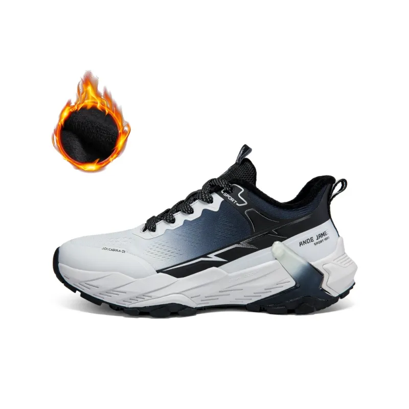 ANDEZHANMUSI Running Shoes Men Low Top Black/Gray-6