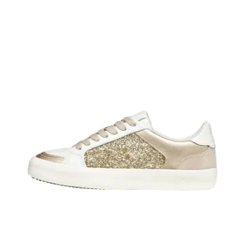 GEOX Emmeleny Low Top Skateboard Shoes Women's White Gold