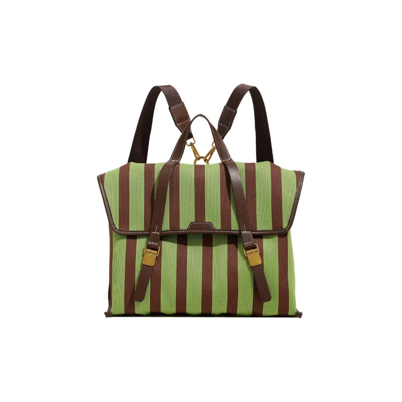 H YXIANG Canvas Backpack Women's Multicolor-1