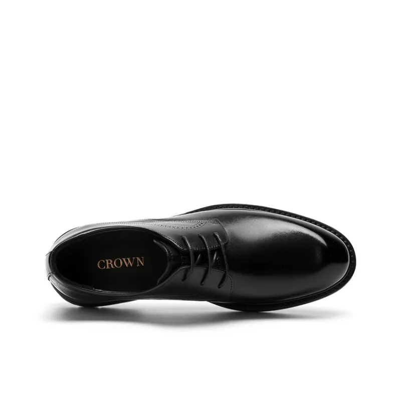 CROWN Men's Casual Shoes Men Low Top Black-2