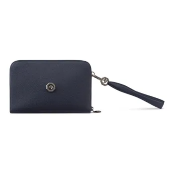 STEFANO RICCI Cow Leather Clutch Men's Marine Blue