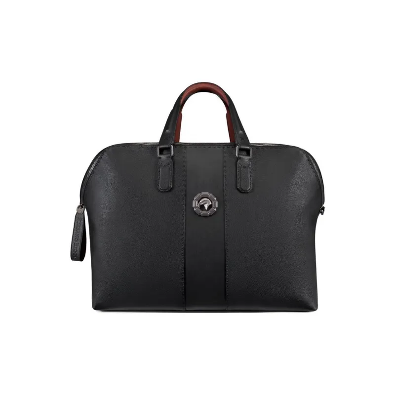 STEFANO RICCI Calfskin Travel Bag Men's Black-0
