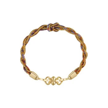 Bi disc Thick Copper 18K Gold Plated Bracelets Unisex