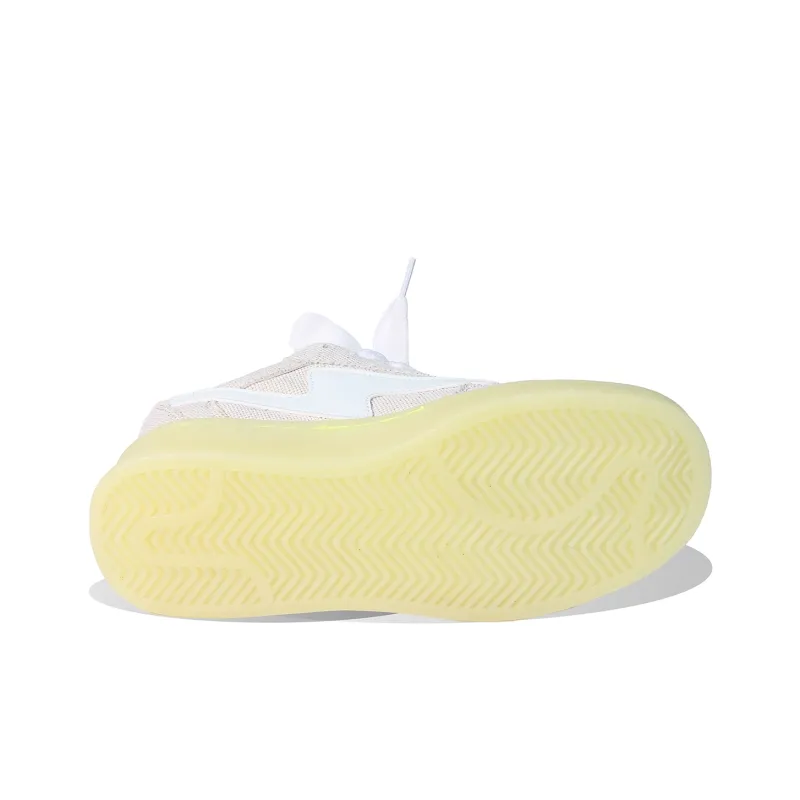BPLB Slip Resistant Low Top Skateboard Shoes Unisex Glow in The Dark Rice-4