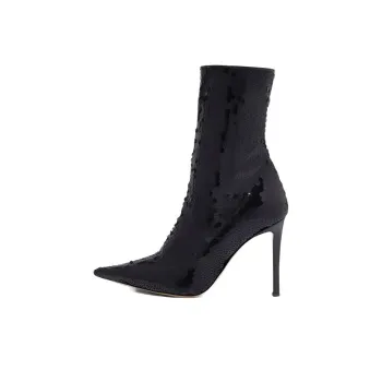 Alexandre Vauthier 100mm Sequin embellished Boots Women's
