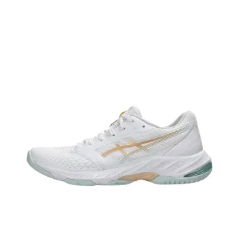 Asics Netburner Ballistic FF 3 Anti Slip And Wear Resistant Lightweight Low Top Training Shoes Women's White