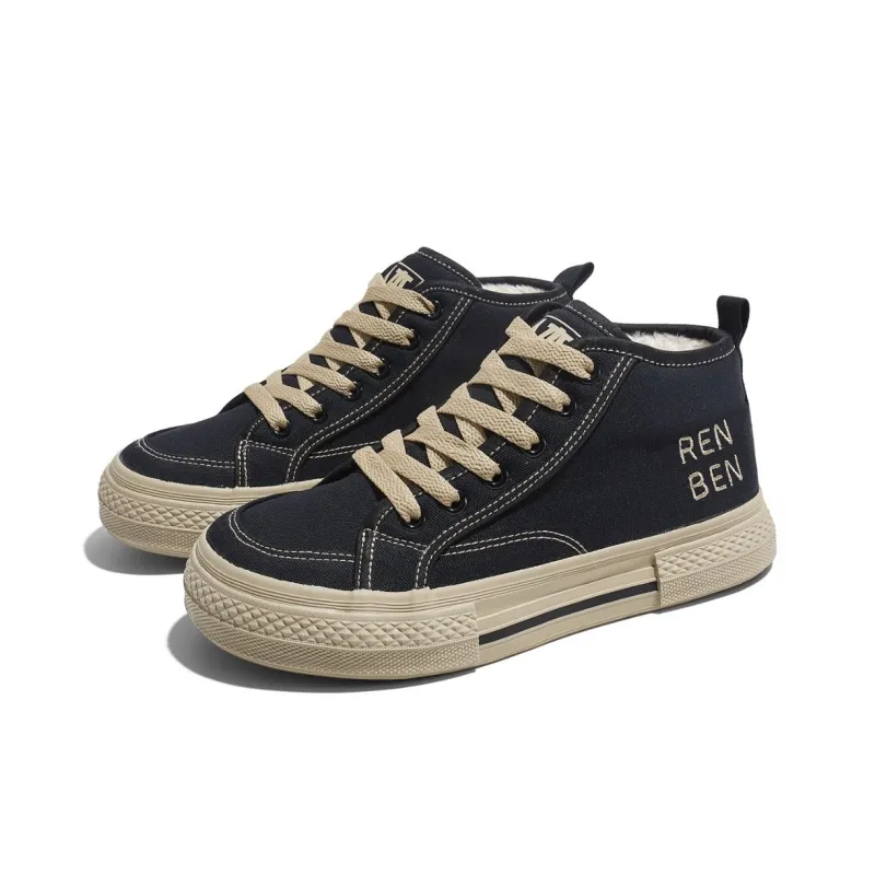 RENBEN Durable Warm High-Top Canvas Shoes Women's-7