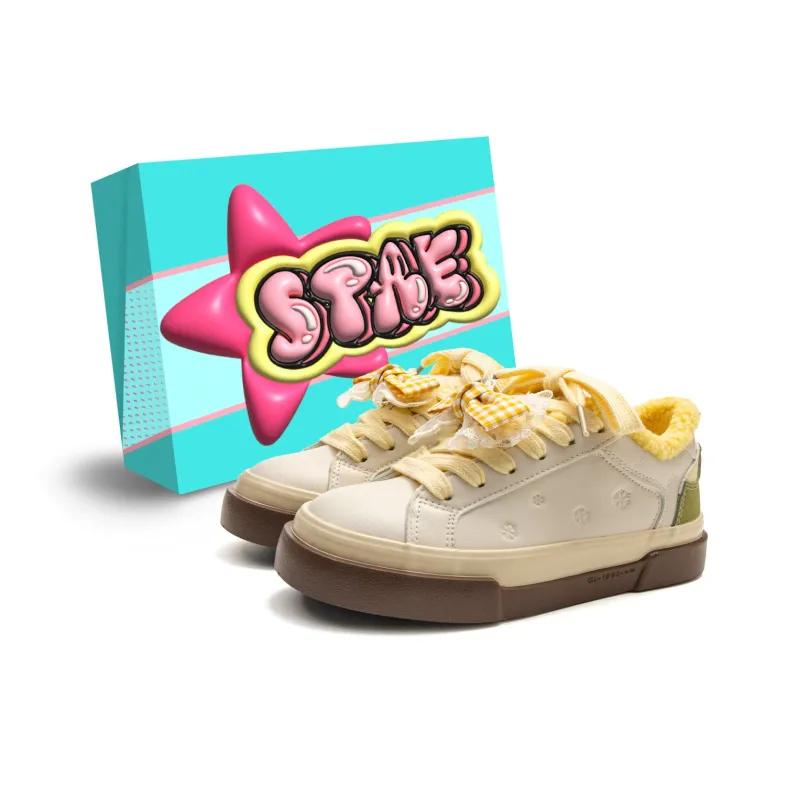 STAE Warm Anti-Slip And Wear-Resistant Low-Top Skateboard Shoes Women's Box Included-6