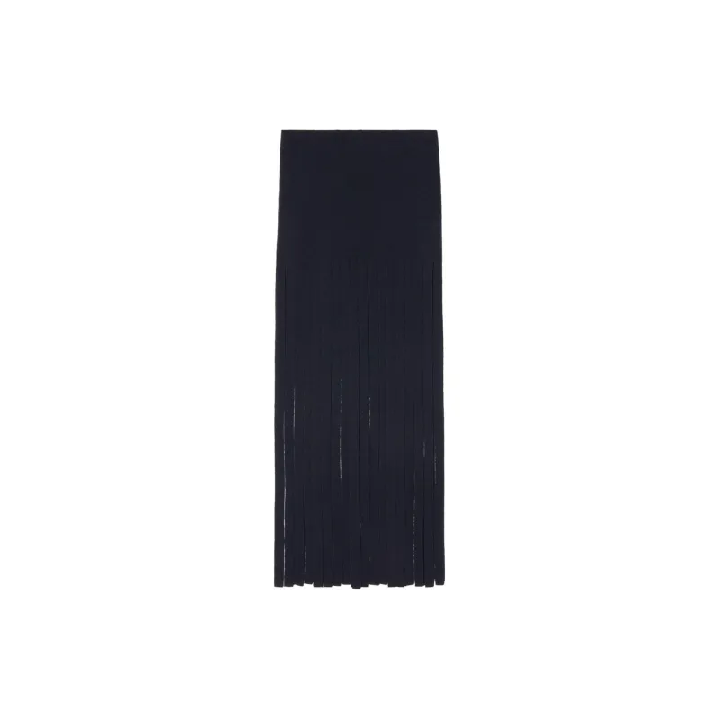 Alanui Eclectic Fringed Wool Skirt-1