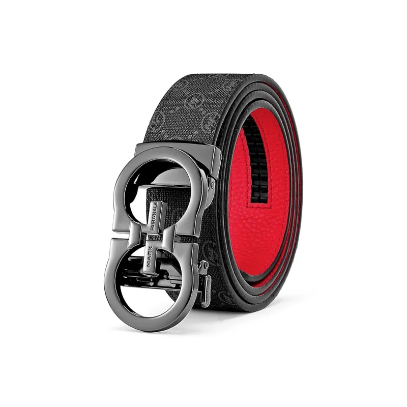 FAIRWHALE Pvc Leather Belts Men's Width 3.5CM-13