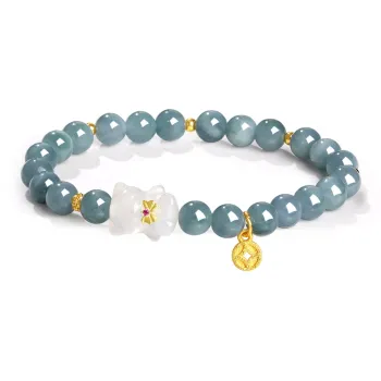 Emerald Bean Type Jadeite Bracelets Women's