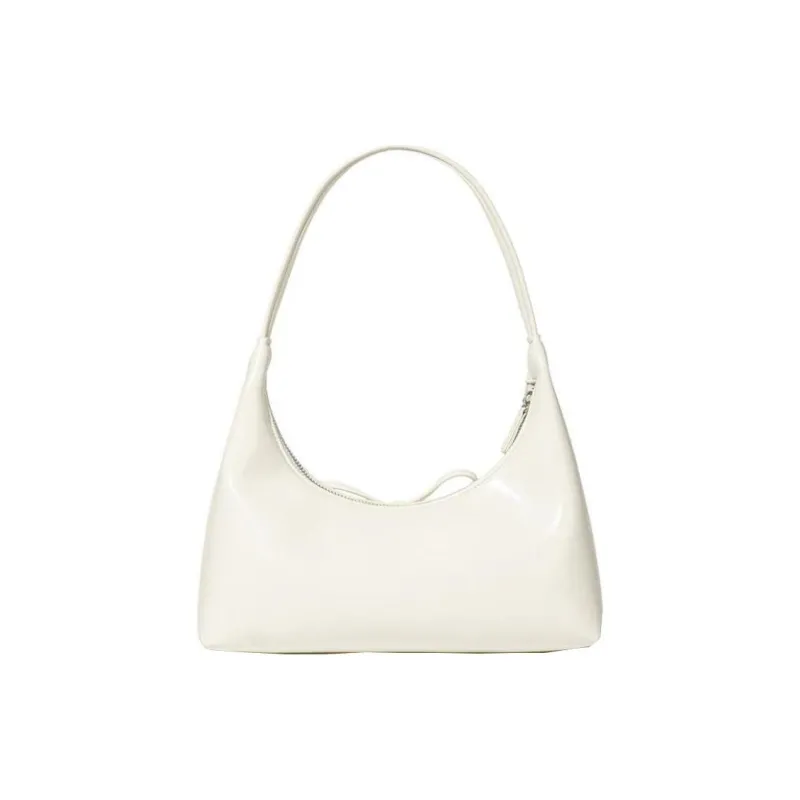 COVERNAT Polyurethane Hobo Bag Handbag Women's Ivory-2