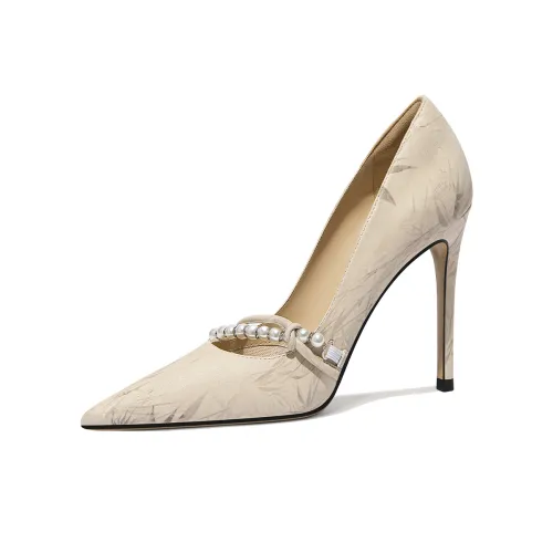 Lily Wei Return To Spring High Heels Women's Light Apricot