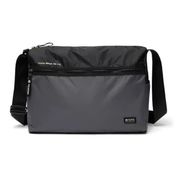 Volunteer Nylon Oxford Cloth Laptop Bag Shoulder Bag Crossbody Bag Large Size Men's Gray