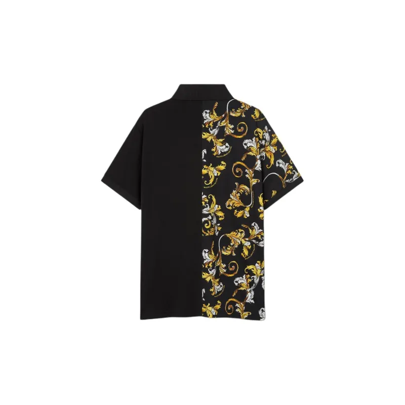 VERSACE Baroque Print Polo Shirt-1