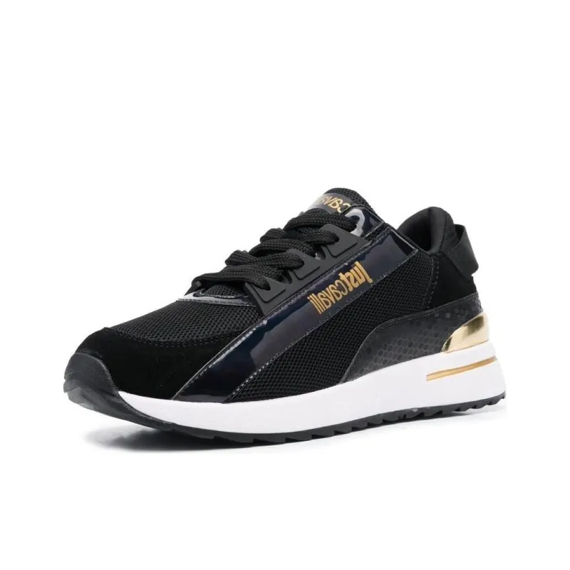Just Cavalli Low-Top Casual Shoes Men's Black Gold-2