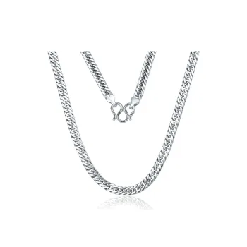 YASHENGZHUBAO S990 Fine Silver Necklaces Men's