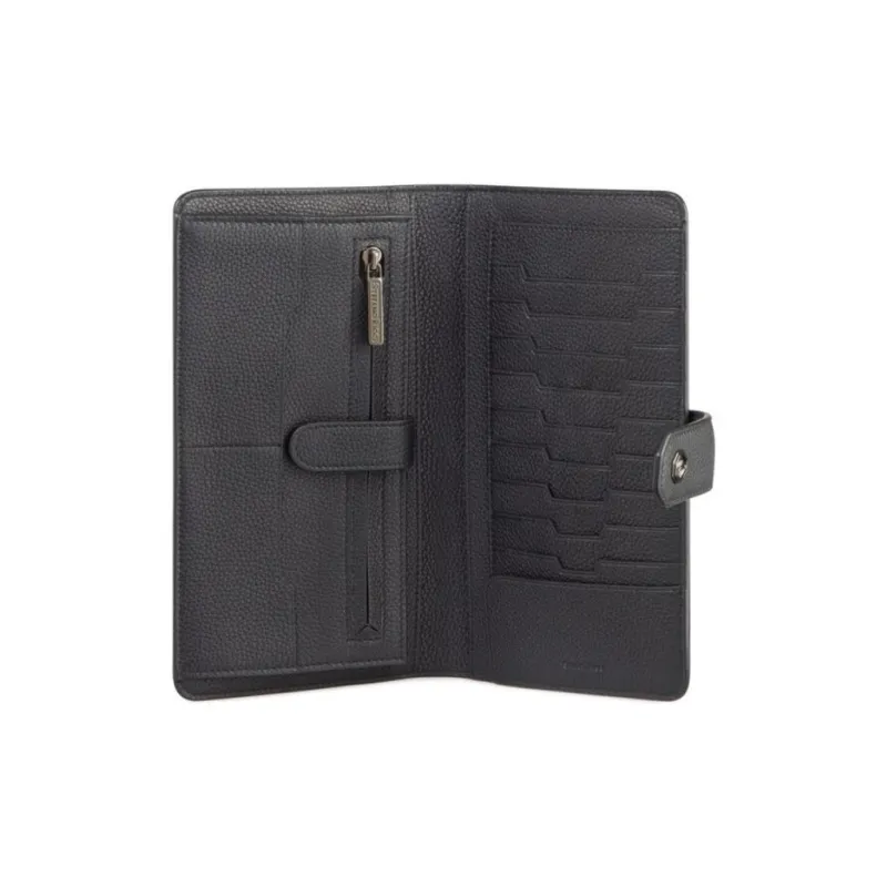STEFANO RICCI Calfskin Wallet Men's Black-4