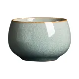 Ru Kiln Ice Flower Glaze Host Cup[Zen Meditation Edition]
