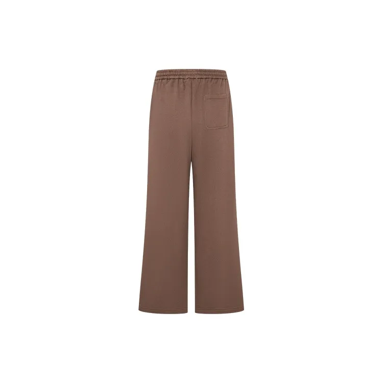 URBAN REVIVO Casual Pants Women's Dark Coffee Brown-1