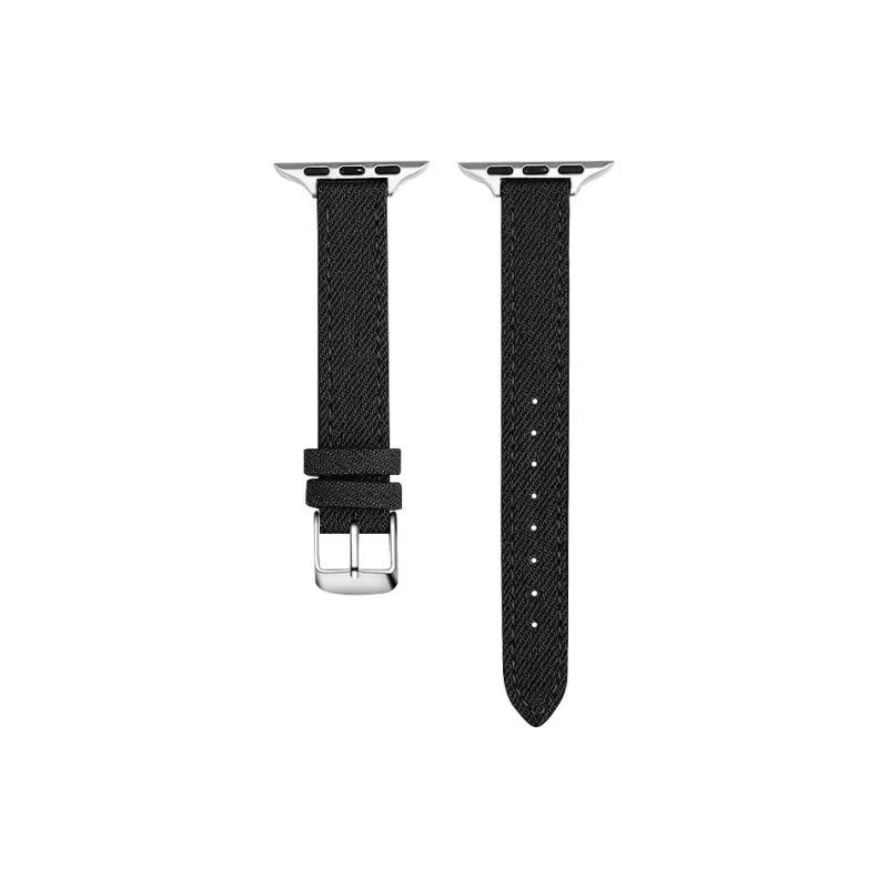 CHRROTA Compatible With Apple Devices Watch Band Denim Material-6