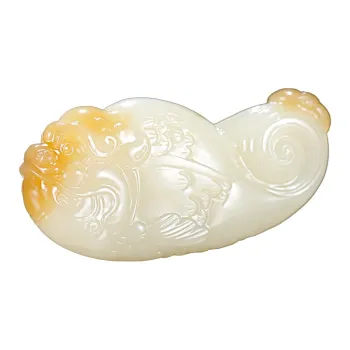 Treasure Pendants White Jade/Pale Greenish White Jade Men's