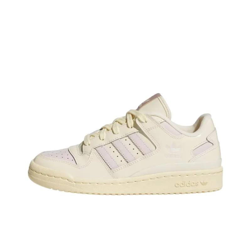 Adidas Originals FORUM Wear resistant And Lightweight Low Top Skateboard Shoes Women's Yellow-0