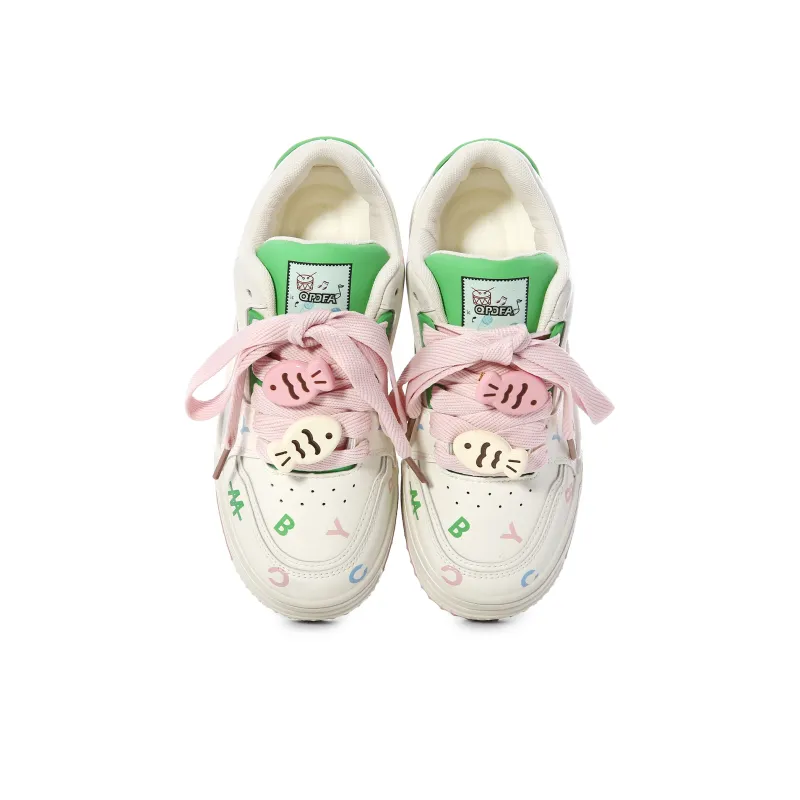 Lovely You Lightweight Wear-Resistant And Slip-Resistant Low-Top Skateboard Shoes Women's-15