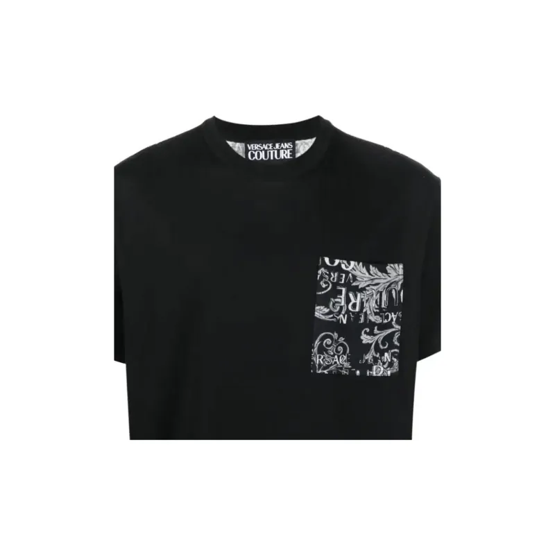 VERSACE JEANS COUTURE T Shirt Men's Black Gray-4