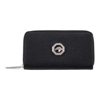 STEFANO RICCI Calfskin Wallet Men's Black