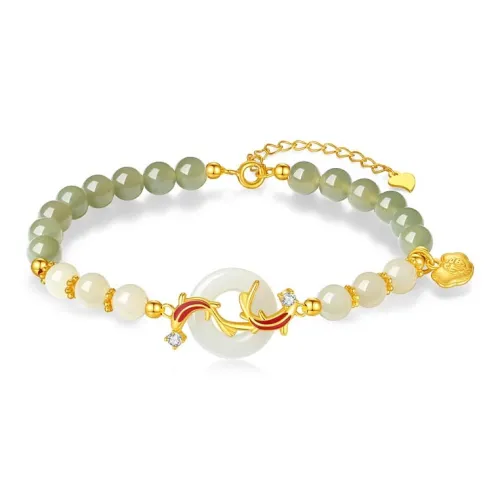 CHINA GOLD Hetian Jade Bracelets White Jade/Pale Greenish White Jade Women's