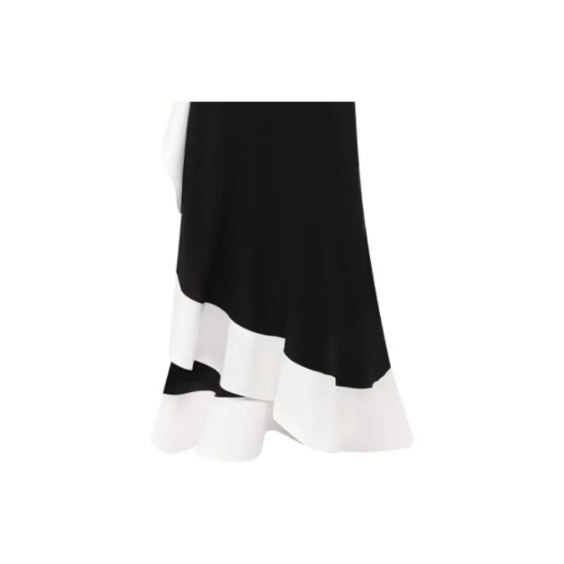 GIVENCHY Sleeveless Dress Women's Black White-4