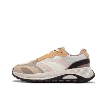 361° Shock Absorbers With Slip Resistant And Abrasion Resistant Properties Low Top Casual Shoes Women's Beige Pink