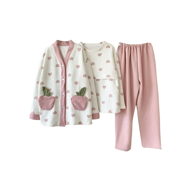 Maultiay Pajama Set Women's Pink-0