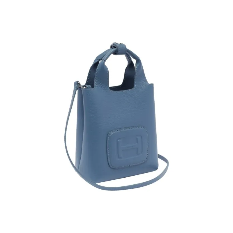 HOGAN Logo Embossed H Bag Mini Shopping Bag-1