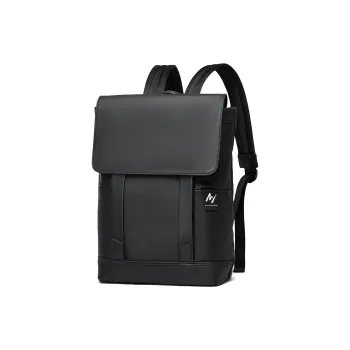 MOYYI PVC Backpack Large Size Unisex Black