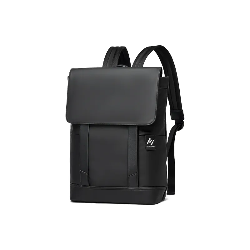 MOYYI PVC Backpack Large Size Unisex Black-0