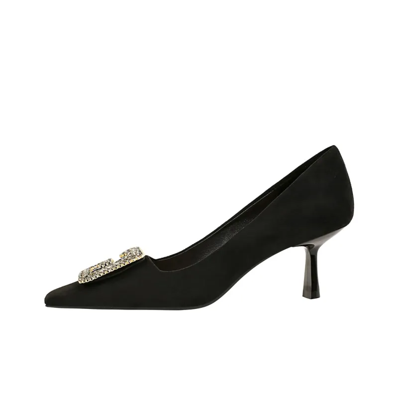 QITUMAUL Slim Heel High Heels 6cm Women's-0