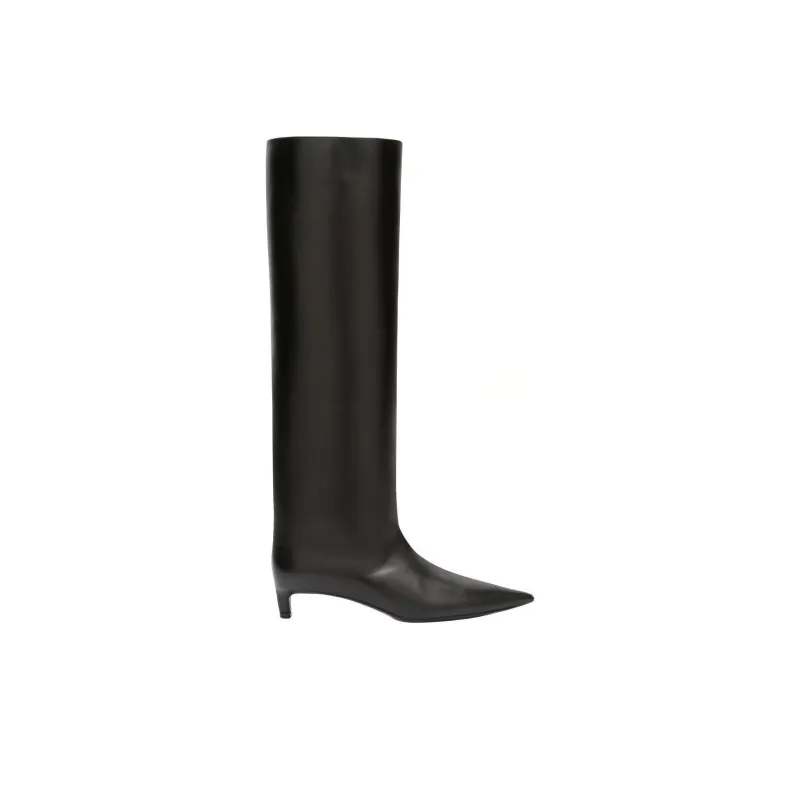JIL SANDER 45mm Knee-high Leather Boots-1