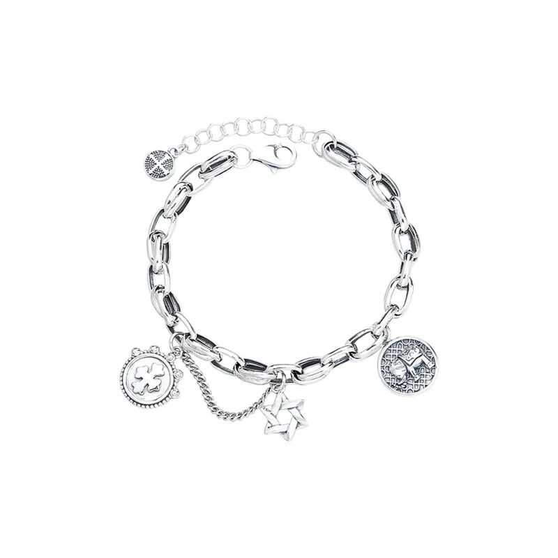 Nine Music 925 Sterling Silver Bracelets Unisex-0