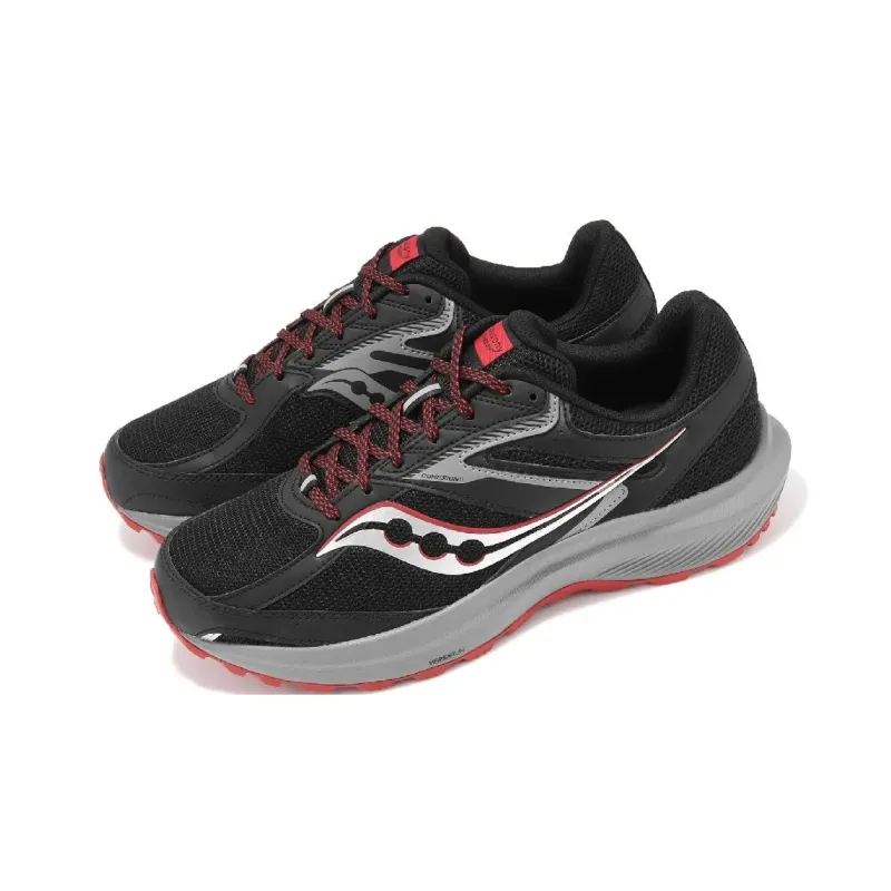 Saucony Non-slip Breathable And Wear-resistant Low-Top Trail Running Running Shoes Men's Black-2