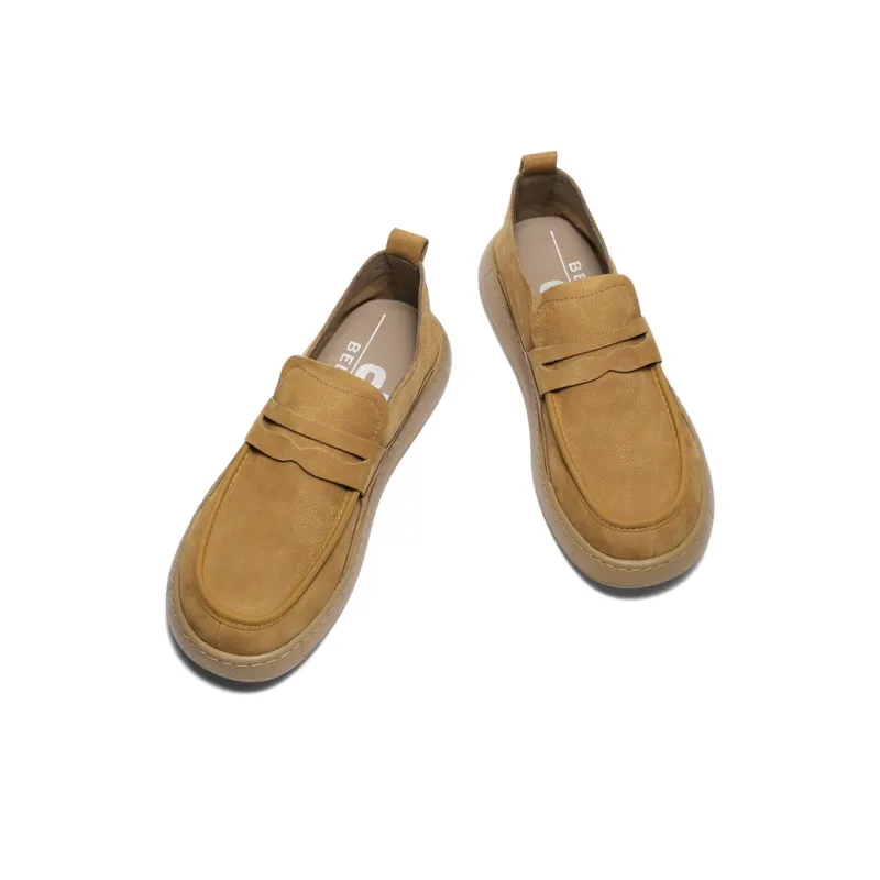 BELLE Men's Casual Shoes Men Low Top Gray/Khaki/Earth Yellow-12
