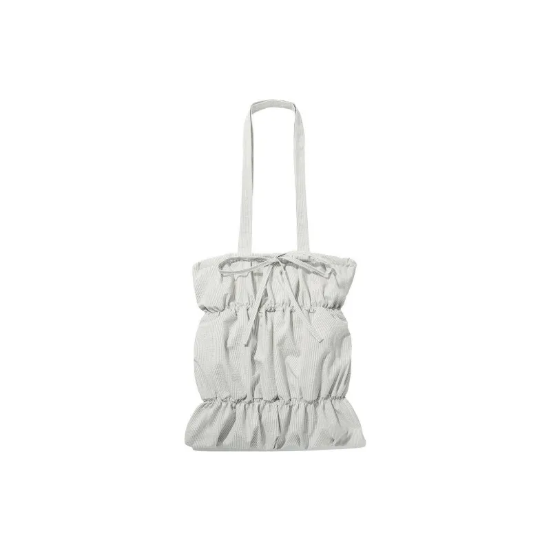 COVERNAT Cotton Tote Bag, Shopping Bag, Handbag, Shoulder Bag Women's Light Gray-1