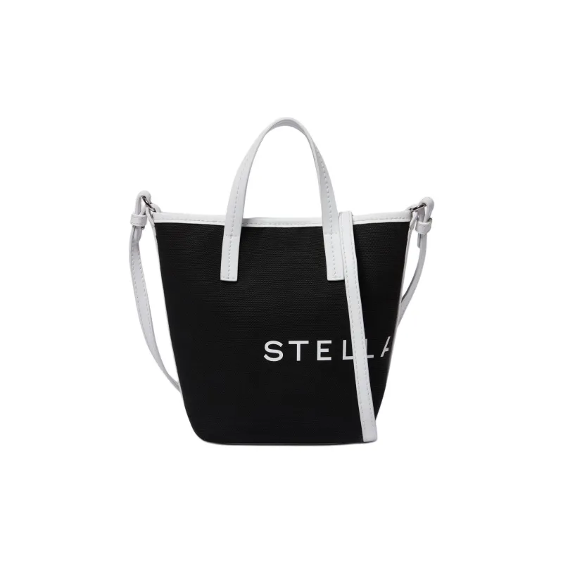 Stella McCartney Logo Printed Open Top Bucket Bag-0